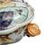 Blue 1990s Mottahedeh Tobacco Leaf Porcelain Tureen With Underplate, Hand-Painted With Gilt Details, Portugal For Sale - Image 8 of 18