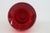 Hand Blown Ruby Red Tall Vase With Flared Opening and Clear Base 5084b For Sale In Miami - Image 6 of 11