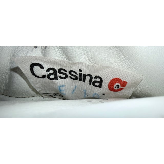Animal Skin Cream Fiandra 2-Seater Sofa from Cassina, 1970s, Set of 2 For Sale - Image 7 of 14