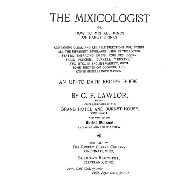 Traditional The Mixicologist Book For Sale - Image 3 of 6