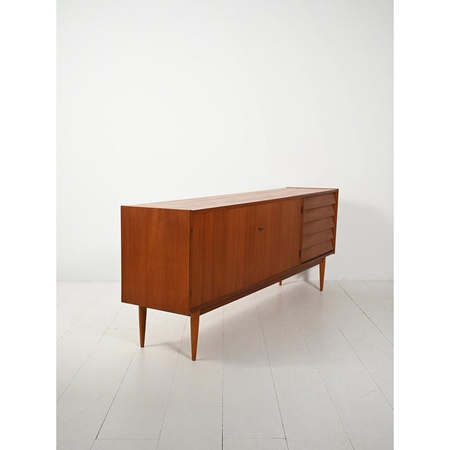 Scandinavian Sideboard with Tiled Drawers, 1950s For Sale - Image 4 of 12