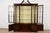 Baker Furniture Company Baker Furniture Georgian Carved Flame Mahogany Lighted Breakfront Bookcase Cabinet, Circa 1960s For Sale - Image 4 of 10