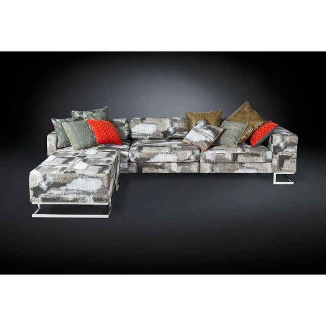 Italian New York Bis Sfod Fabric Rubelli Sofa from VGnewtrend For Sale - Image 4 of 6