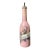 Victorian Glass Antique Barber Bottle Hand Painted Flowers For Sale