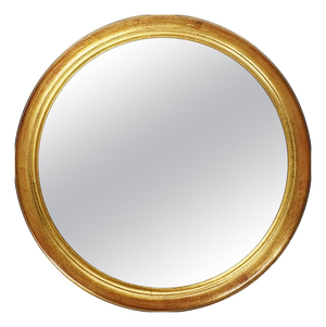 20th Century Oval Gilded Wood Mirror, France