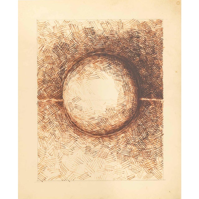 Abstract Expressionism Joseph Gardella Studies of a Circle Ink, 2 For Sale - Image 3 of 13