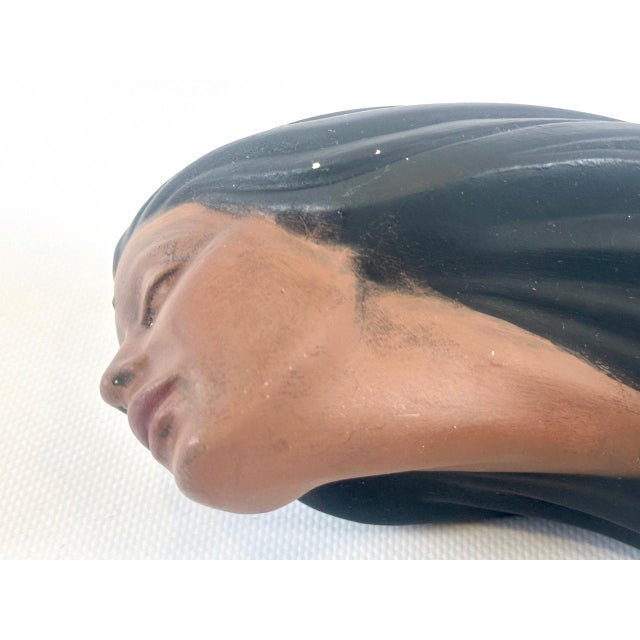 Vintage Ceramic Woman of the Wind Figure from Sittre, 1980s For Sale - Image 10 of 13