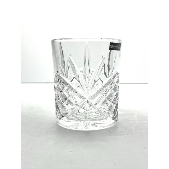 Gothic Gothic Godinger “Dublin” Crystal Old Fashioned Tumbler Glasses - Set of 4 For Sale - Image 3 of 5