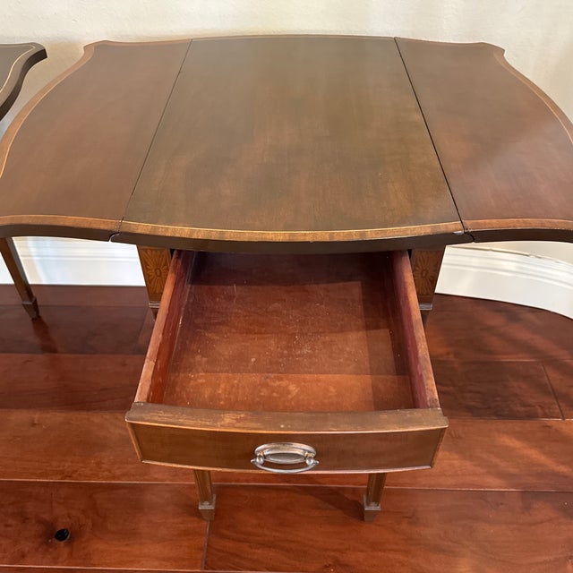 1940s Pair of Vintage Pembroke Tables For Sale In San Diego - Image 6 of 12