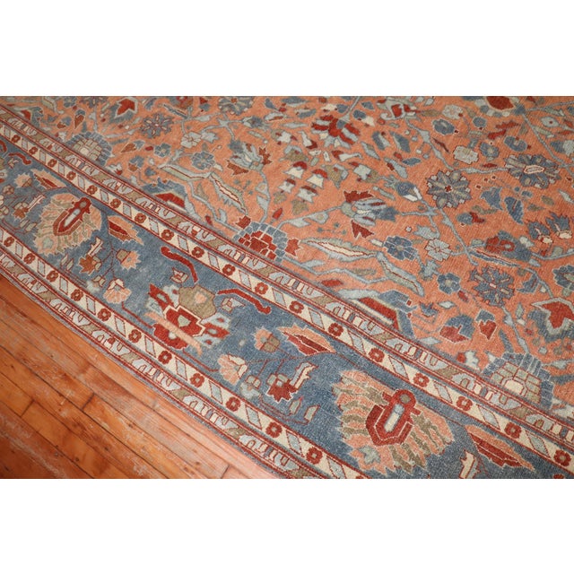 Red Antique Persian Lilihan - 9'1" x 11'9" For Sale - Image 8 of 11