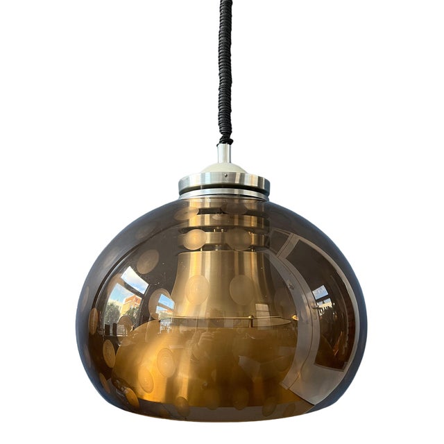Space Age Mushroom Pendant Lamp from Dijkstra, 1970s For Sale