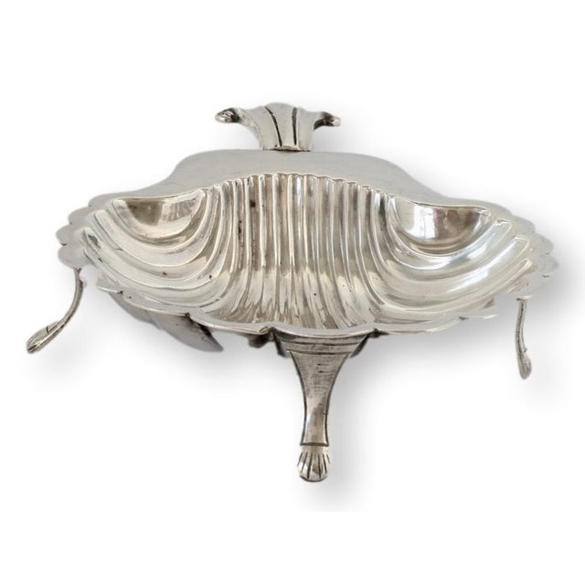 Walker & Hall Walker & Hall Silverplate Clam Shell Coin Dish For Sale - Image 4 of 5