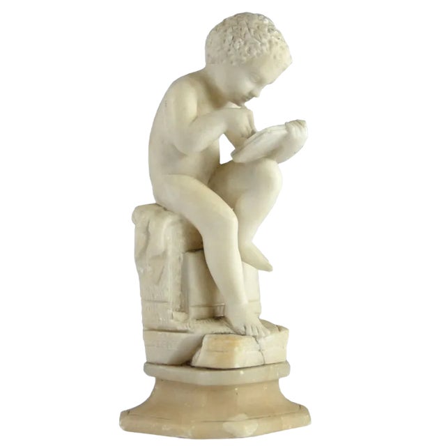 Antique Italian Marble Sculpture of a Boy in the Style of Canova For Sale