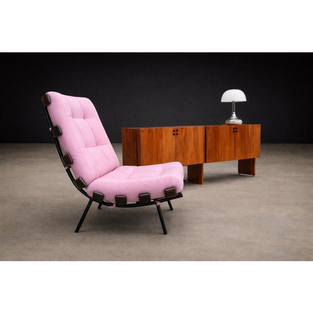 Once mistakenly attributed to Martin Eisler’s iconic Costela Chair (1953), this Slatted Lounge Chair was in fact created...