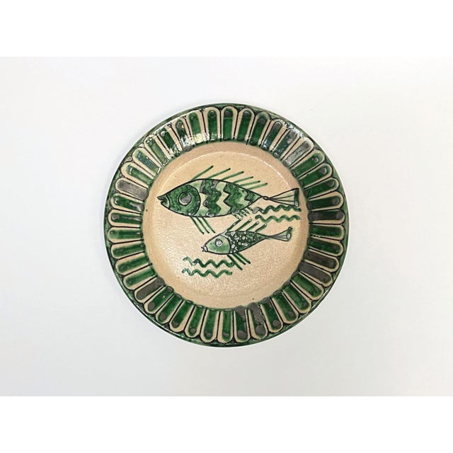 Forest Green Vietri Plates from Fabbrica Ceramica Avallone, 1930s, Set of 4 For Sale - Image 8 of 15