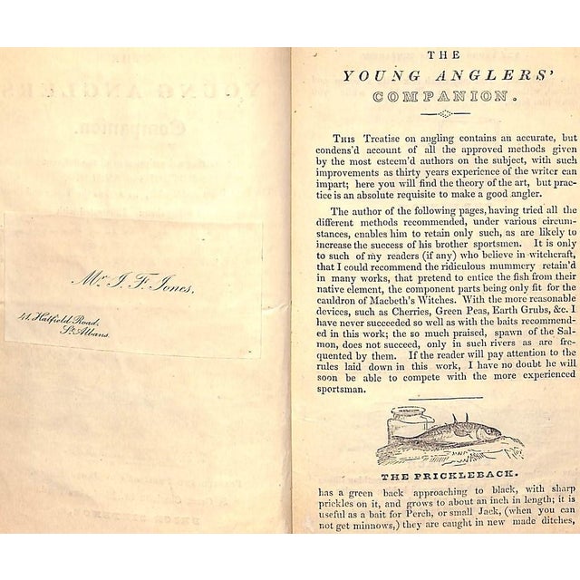 "The Young Anglers' Companion" 1830 For Sale - Image 9 of 11