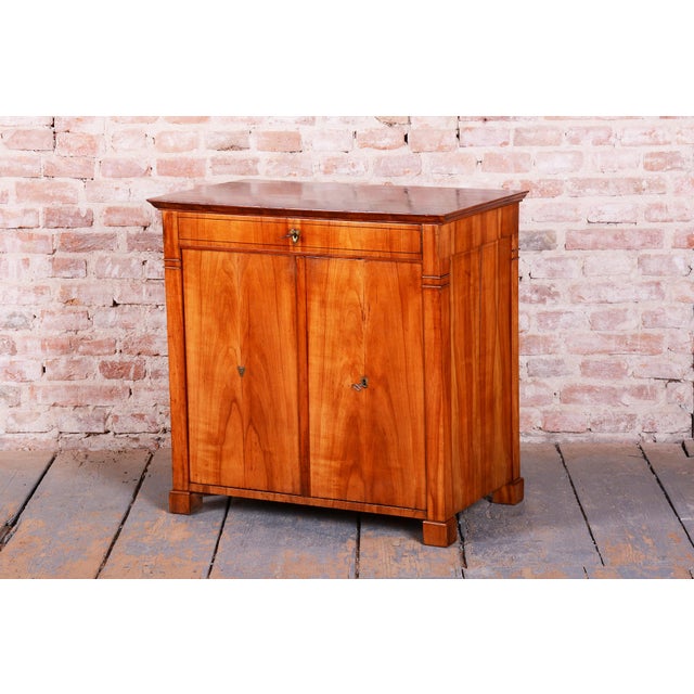 Biedermeier Side Cabinet in Cherry Wood, Czech, 1830s For Sale - Image 5 of 16