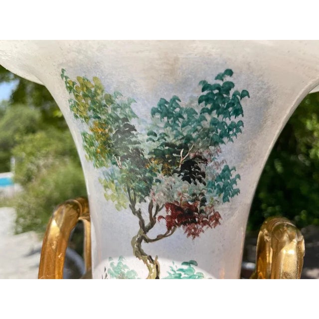 Antique Italian Neoclassical Vases in Porcelain, Set of 2 For Sale - Image 4 of 10