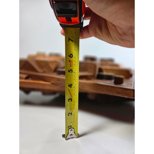 1980s George Marinko Abstract Wooden Sculpture For Sale - Image 4 of 16