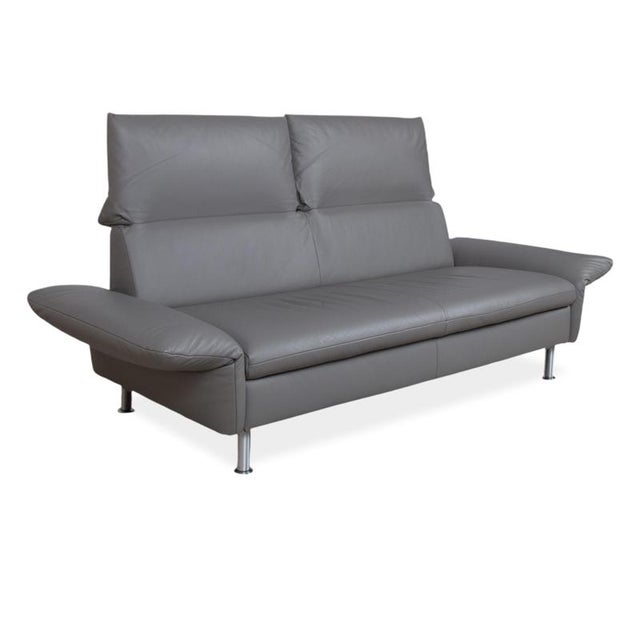 Leather Elena Three-Seater Sofa with Manual Function from Koinor For Sale - Image 5 of 16