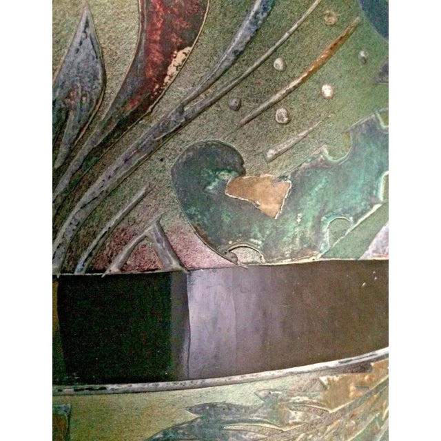 Antique Early 1900's Handmade Art Nouveau Studio Art Pottery Large Vase For Sale - Image 10 of 12