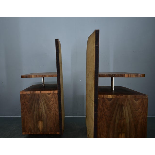 Art Deco Bedside Tables, Czechoslovakia, 1932s, Set of 2 For Sale - Image 13 of 18