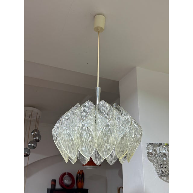 Brutalist Acrylic Pendant in the style of Kalmar, Austria, 1960s For Sale - Image 6 of 11