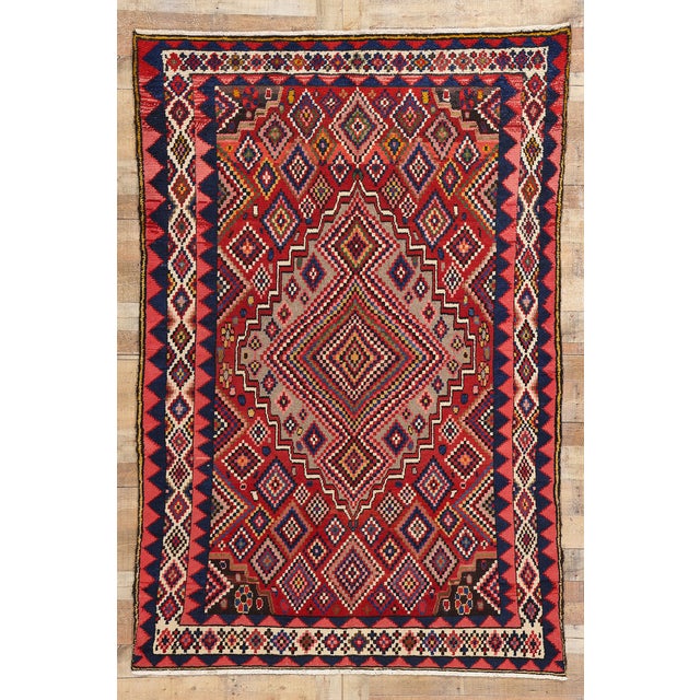 Vintage Persian Lori Rug - 05'06 X 08'02 For Sale - Image 9 of 9