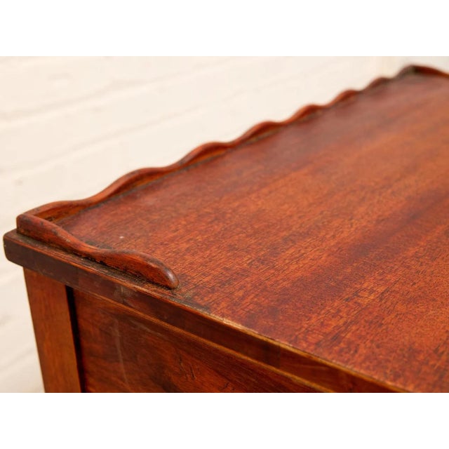 Early 20th Century Vintage Mahogany Console Table With Inlay Details For Sale - Image 5 of 11