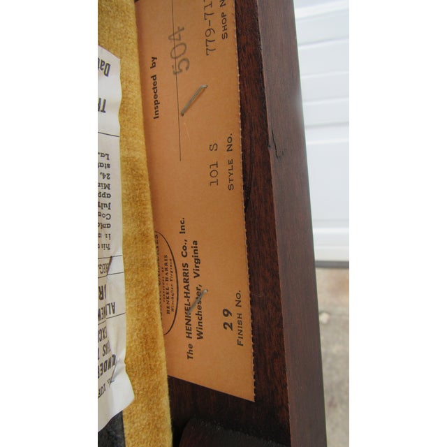 1980s Henkel Harris Mahogany Dining Room Chairs Chippendale For Sale - Image 6 of 10