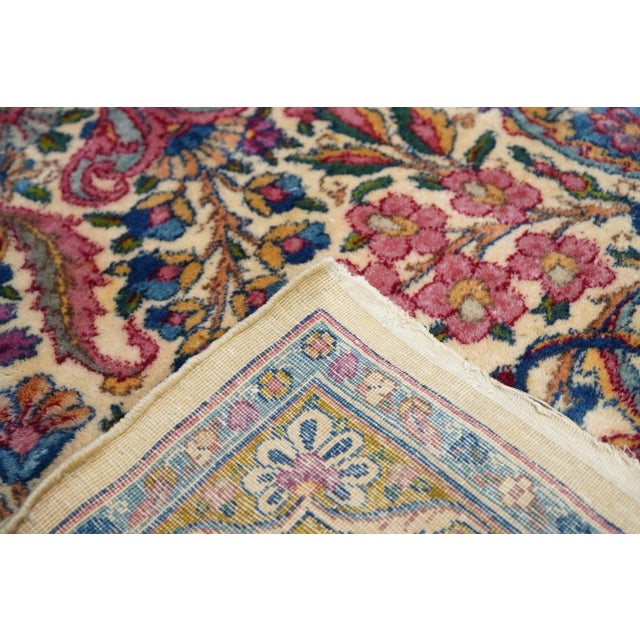 Antique Lavar Kerman Rug 11'7'' X 15'6'' For Sale - Image 11 of 11