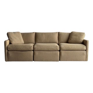 Vintage Three-Piece Modular Lounge Sectional Sofa, Charles Pfister for Knoll For Sale