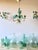 Italian Hand-Painted Tole Floral Chandelier with Matching Wall Sconces, 1960s, Set of 3 For Sale - Image 9 of 18