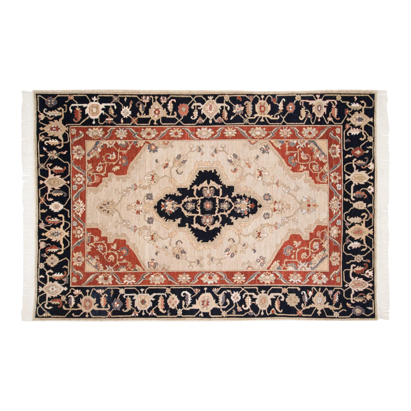 Vintage Armenian Serapi Design Rug - 6'2