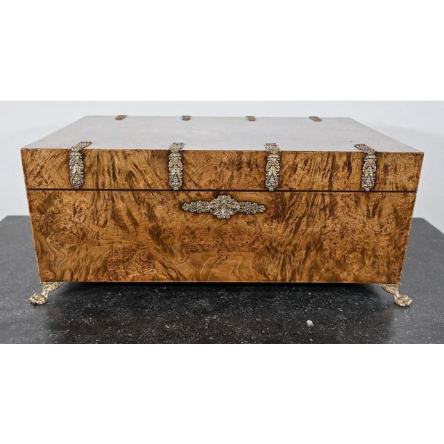 Wood Vintage Travel Box in Orme Magnifying Glass, 1810 For Sale - Image 7 of 18