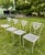 1960s Vintage Meadowcraft “Meadow Rose” Wrought Iron Dining Set, 5 Pieces For Sale - Image 5 of 12