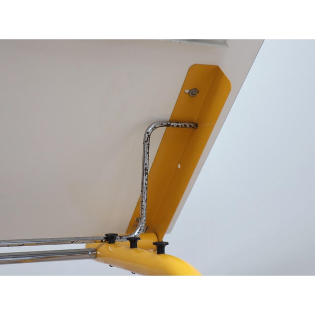 Yellow Writing Desk from Bieffeplast, 1960s For Sale - Image 9 of 12