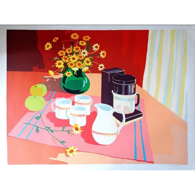 Pierre Roux, Still Life with Apples, 1970s, Lithograph For Sale - Image 4 of 4