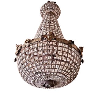Louis XVI Pear-Shaped Crystal Chandelier For Sale