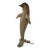 Vintage 1970's Brass Dolphin Sculpture For Sale