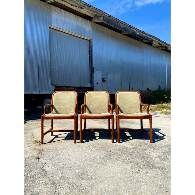 Mid-Century Modern Pretzel Armchairs - Set of 3 For Sale - Image 13 of 13