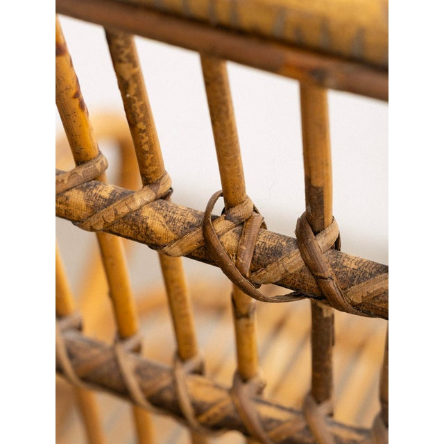 Tito Agnoli Rattan Chair For Sale - Image 13 of 15