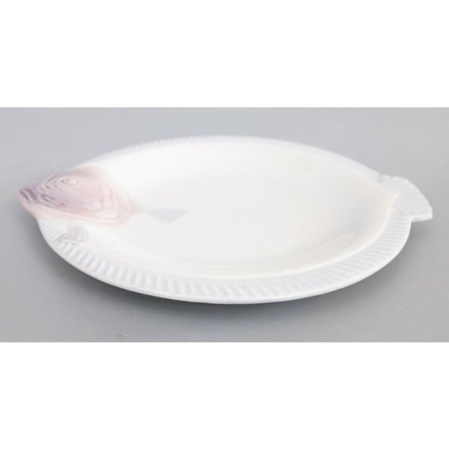 Art Deco Art Deco French Longwy Majolica Fish Plate, Circa 1930 For Sale - Image 3 of 6