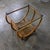 Wood Mid-20th Century MCM Coastal Style Side or End Table With Bent Rattan Base and Rectangle Glass Top For Sale - Image 7 of 18