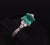 Late 20th Century Gia Colombian No Oil Emerald & 0.18ct Diamond Platinum Ring Size 6 For Sale - Image 9 of 18