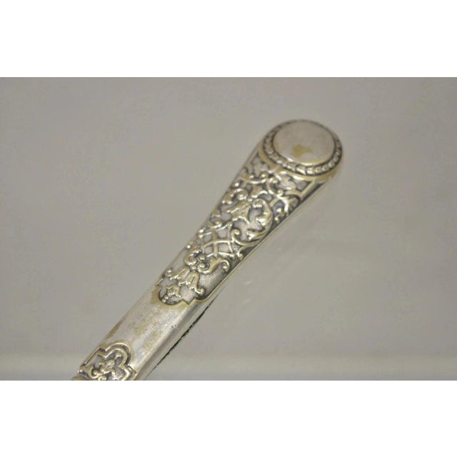 William Hutton & Sons William Hutton & Sons English Victorian Silver Plated Fish Service Cutlery Set For Sale - Image 4 of 10