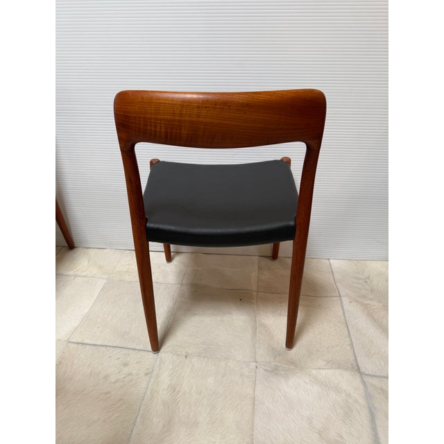 Niels Otto Møller for J. L. Møllers Model 75 Teak Side Chairs, Set of Four For Sale - Image 9 of 12