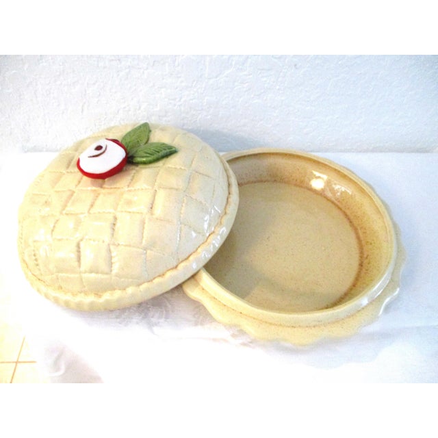 Vintage Ceramic Lidded Apple Pie Keeper Chairish