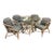 Vintage Henry Link Rattan Dining Set. Palm Beach Regency For Sale
