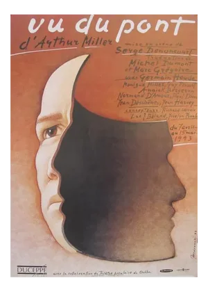 1993 Original Vintage Theatre Poster - Vu Du Pont (A View From the Bridge) - Play by Arthur Miller - Mieczysław Górowski